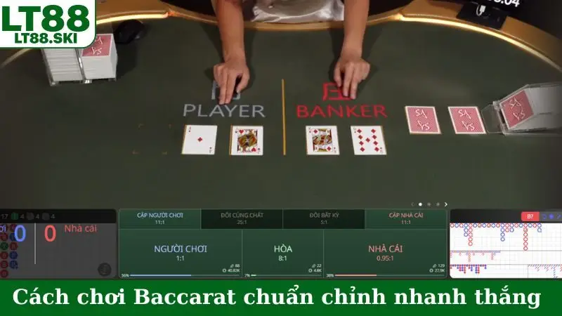 Cách chơi Baccarat chuẩn chỉnh nhanh thắng