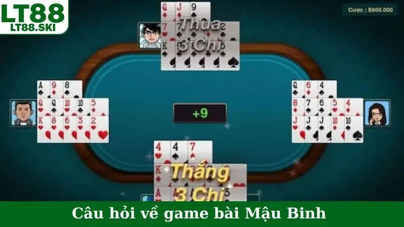 Câu hỏi về game bài Mậu Binh