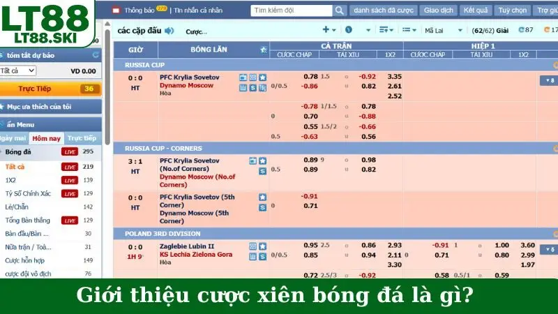 Giới thiệu cược xiên bóng đá là gì?