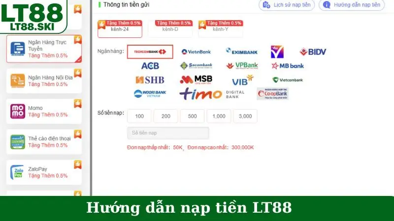 Nạp Tiền LT88